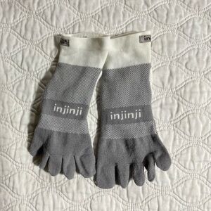 Injinji Men's Run Midweight Mini Crew Toe Socks